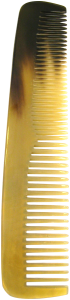 Golddachs Horn-Taschenkamm, geteilt gezahnt