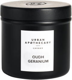 Urban Apothecary Oudh Geranium Luxury Scented Travel Candle