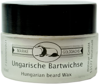 Golddachs Ungarische Bartwichse in Glasdose