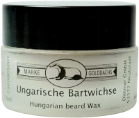 Golddachs Ungarische Bartwichse in Glasdose